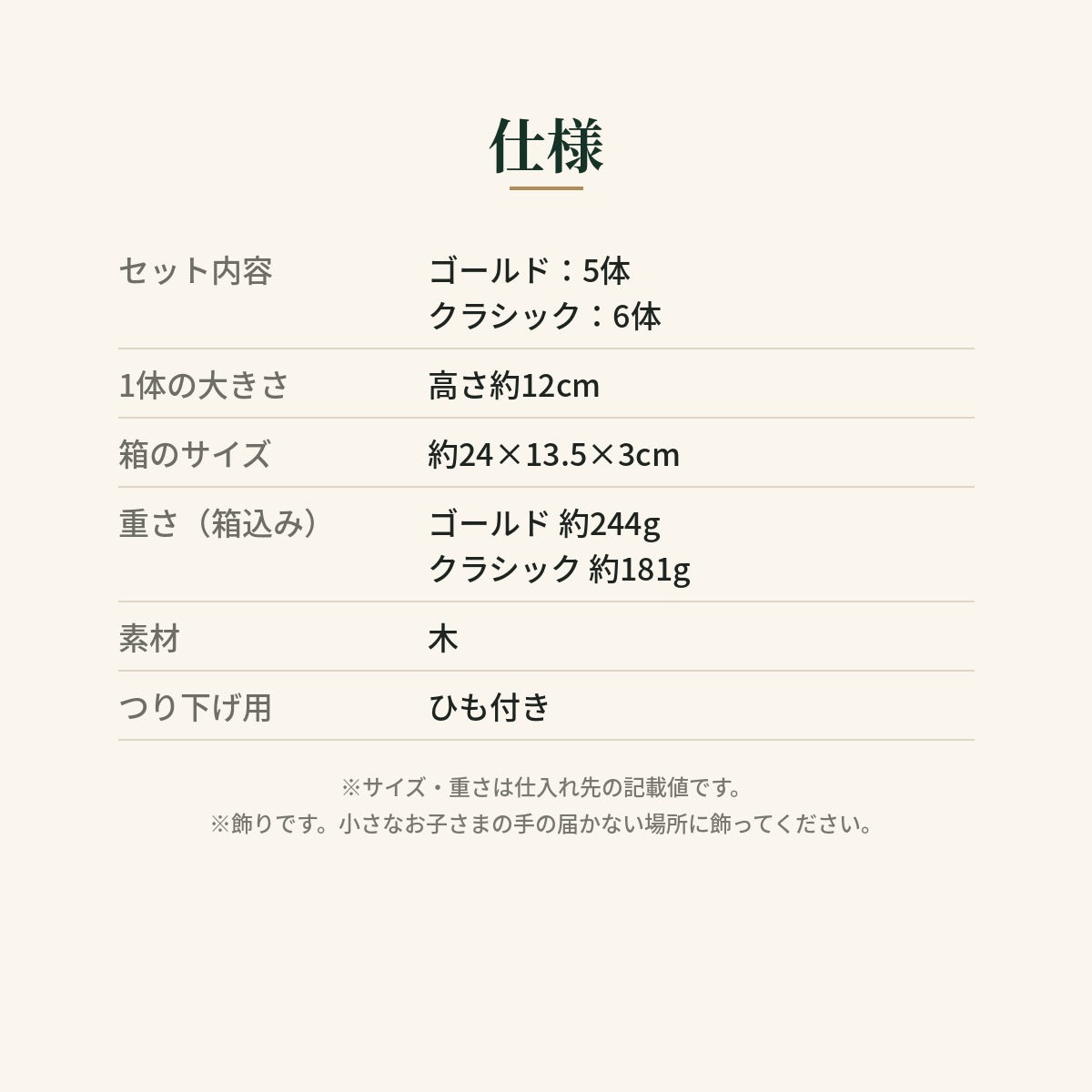 仕様